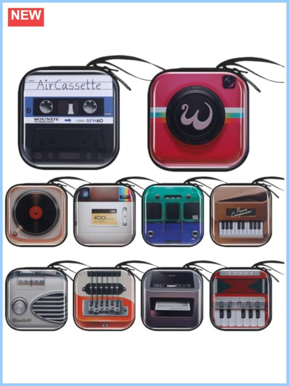 10 Pc Retro Tinplate Coin Purse Zipper Mini Storage Pouch Wallet